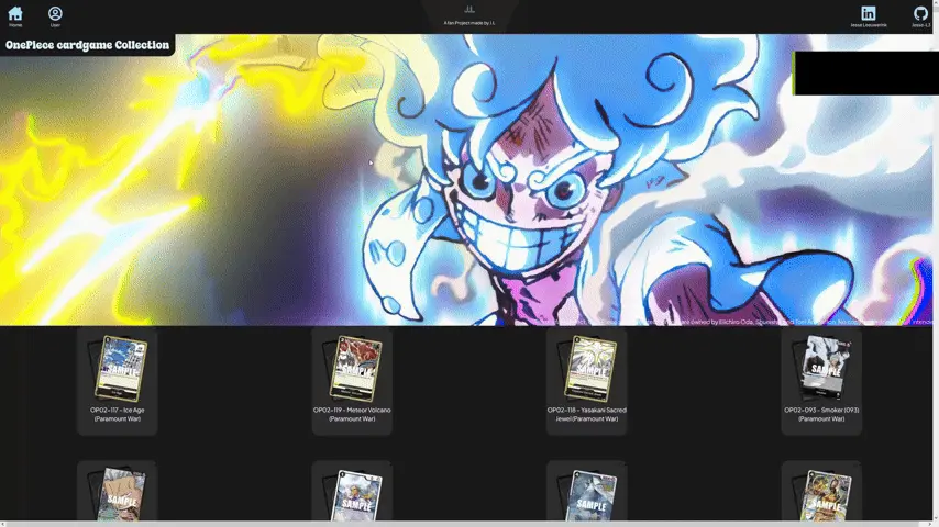 gif preview of One Piece Card Game Collection